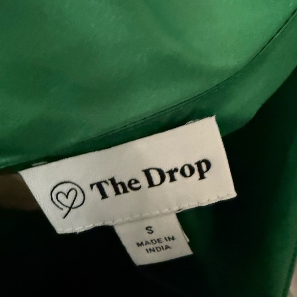 The Drop Anas Slip Dress Emerald Green Satin Midi – Size Small – New With Tags - Picture 5 of 7